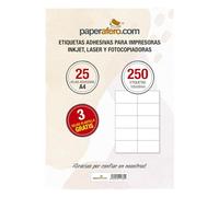 Lot de 250 étiquettes adhésives blanches parfaites pour un usage domestique et professionnel 105 x 59 mm