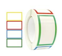 Lot de 250 étiquettes autocollantes colorées pour vêtements pour l'école, les fêtes sur le thème des loisirs créatifs
