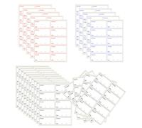 Lot de 250 étiquettes autocollantes pour réfrigérateur - Étiquettes conservation des aliments congelés - Étiquettes autocollantes faciles écrire - Sans résidus - Pour réfrigérateur, bocal (3 x 6 cm)