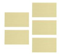 Lot de 250 feuilles de papier coloré ligné 7,6 x 12,7 cm de large pour écrire, noter, journal, carte d'étude, cartes de notes, cartes de poche, cartes flash pour examens