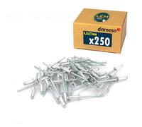 Lot de 250 - Rivet pop aveugle tête plate aluminium/acier 4.8x21 mm
