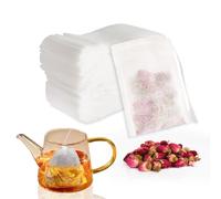 Lot de 250 sachets à thé en vrac - 7 x 9 cm - Filtre à thé en papier pour thé en vrac - À remplir soi-même - Pour parfumer, épices, vanille, lavande, café