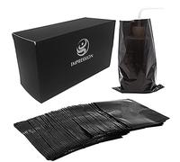 Lot de 250 sacs jetables pour bouteilles de tatouage, 15,2 x 22,9 cm, noirs épais et inodores, pour tatouage, kit de tatouage (Noir)