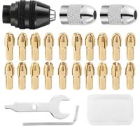 Lot de 26 adaptateurs de mandrin Dremel avec boîte,mandrin Dremel 4486,pinces de serrage 4485,kit d'accessoires pour outils multifonctions pour ponceuse électrique,outils rotatifs