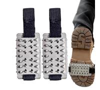 Lot de 26 agrafes pour chaussures d'hiver avec grip | Lot de 2 Crampons pour bottes pour hiver, déplacement, randonnée, pêche, randonnée, travail en plein air, escalade