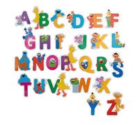 Lot de 26 aimants de l'alphabet Sesame Street - 11,4 cm - 19,5 cm