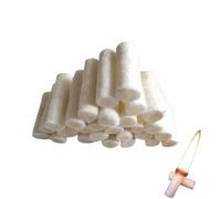 Lot de 26 allume-feux en coton naturel, bâtons de cire pour allume-feu, bloc d'allumage en coton, blocs d'allumage sans odeur, pour cheminées, feux de camp, feux de joie, grill