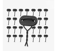 Lot de 26 Attaches Anthracite pour canisse et Brise-Vue - Fixations PVC avec Fil pour Grillage, terrasse et Balcon