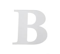 Lot de 26 autocollants muraux en acrylique avec miroir - Lettres de l'alphabet - Argenté - Pour décoration murale personnalisée - Pour chambre à coucher et fêtes (B)