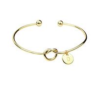 Lot de 26 bracelets pour femme avec pendentif en forme de cœur, lettre ouverte, pendentif noué, 26 bracelets d'amitié, taille unique, Métal