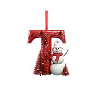 Lot de 26 décorations de Noël en forme de lettres personnalisées à suspendre pour sapin de Noël (U)