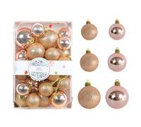 Lot de 26 décorations Sapin Noël, Boules colorées à Suspendre for, Les fêtes, Mariages et la décoration intérieure Décorations à Paillettes(Geel)