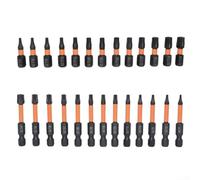 Lot de 26 embouts de tournevis Torx en alliage d'acier à tête étoile magnétique T7-T40 creux 25 mm 50 mm pour réparation d'appareils électroménagers