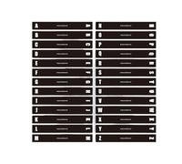 Lot de 26 fiches alphabétiques en vinyle pour catalogage facile et accès rapide aux intercalaires en polypropylène