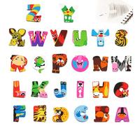 Lot de 26 gommes pour enfants - Lettres d'animaux amusantes de A à Z - Petits objets et cadeaux parfaits pour les anniversaires d'enfants, l'école et la maternelle