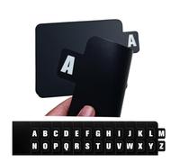 Lot de 26 intercalaires de disques vinyles doubles lettres alphabétiques A-Z avec alphabet pour disques vinyles, albums, fichiers (lettres doubles)