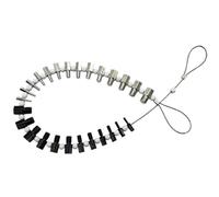 Lot de 26 jauges d'inspection de filetage pour écrous et boulons, outil d'identification de filetage mâle et femelle pour une mesure précise de la taille métrique et en pouces, acier inoxydable 304