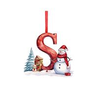 Lot de 26 lettres décoratives à suspendre pour sapin de Noël