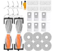 Lot de 26 pièces de rechange pour aspirateur robot DJI ROMO S/ROMO A/ROMO P, les kits d'accessoires comprennent 2 brosses principales, 6 sacs d'aspirateur, 4 filtres, 6 tampons de serpillère, 6