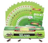 Lot de 26 Pièges à Cafards, Produit Anti Cafard Vert, Attrape-Cafards Efficace Contre Les Cafards