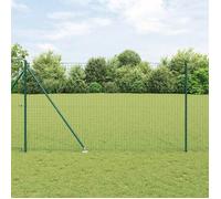Lot de 26 Piquets de Clôture à Enfoncer - COCO - acier enduit de poudre - vert - 3 2 x 170 cm - pour jardin &pgx75i