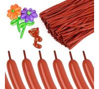 Lot de 260 ballons longs et fins en latex épais à tordre pour animaux de ballons, décorations de fête pour clowns, arches de ballons et décorations de fête (jeu)