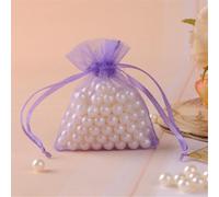 Lot de 260 sachets en organza 10 x 15 cm - Sacs cadeaux avec cordon de serrage - Petits sachets en organza à remplir - Sachets à lavande - Sacs cadeaux pour mariage, fête et Noël (améthyste violet)