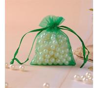 Lot de 260 sachets en organza 11 x 16 cm - Sacs cadeaux avec cordon de serrage - Petits sachets en organza à remplir - Sachets de lavande - Sacs cadeaux pour mariage, fête et Noël (vert foncé)