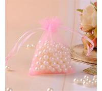 Lot de 260 sachets en organza 11 x 16 cm - Sacs cadeaux avec cordon de serrage - Petits sachets en organza à remplir - Sachets de lavande - Sacs cadeaux pour mariage, fête et Noël (rose)