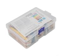 Lot de 2600 résistances à film métallique 8 W avec 130 valeurs de résistance communes pour l'électronique de bricolage, pour les projets Arduino et les expériences scolaires