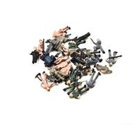 Lot de 27 figurines de modélisme ferroviaire - Échelle HO 1:87 pour diorama - Décoration de scène de rue - Accessoires de modélisme en plastique avec échelle et poubelle