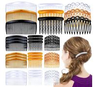 Lot de 27 peignes à cheveux torsadés en plastique léger 11/17/29 dents pour femmes et filles (élégants)