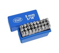 Lot de 27 tampons lettres de l'alphabet en métal 3-8 mm pour cuir