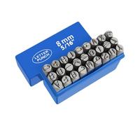 Lot de 27 tampons lettres de l'alphabet en métal 3-8 mm pour cuir