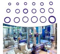 Lot de 270 joints toriques en caoutchouc nitrile avec tailles assorties dans un étui robuste pour climatisation automobile, plomberie et étanchéité industrielle générale