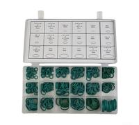 Lot de 270 joints toriques pour climatisation de voiture pour systèmes R134a, assortiment de joints de climatisation en caoutchouc HNBR vert avec 18 tailles populaires dans un étui de rangement