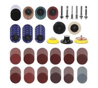 Lot de 279 Disques De PonçAge polyvalents de 0,5 cm pour perceuse, Pad avec Papier A Poncer à Fixation, Disques Abrasifs, 80 120 180 240 320 400 600 800 1000 1500 2000 3000 Pour Voiture, Métal et Bois