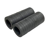 Lot de 28 anneaux magnétiques en ferrite - Diamètre extérieur : 30 mm x 18 mm x 5 mm, grade 8 ronds en céramique avec trous pour réfrigérateur, science de l'industrie, travaux manuels et loisirs