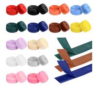 Lot de 28 bandes auto-agrippantes à coudre - 14 couleurs - 1 m x 20 mm - Crochets et boucles des deux côtés - 28 m de crochets et boucles pour tissus, textiles, loisirs créatifs