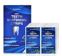 Lot de 28 bandes blanchissantes non sensibilisantes pour blanchiment des dents - Sans peroxyde - Pour 14 utilisations - Pour un blanchiment dentaire professionnel et sûr