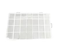 Lot de 28 boîtes de rangement grillagées - Boîte de rangement avec séparateurs - Boîte de rangement amovible et portable - Organisateur d'accessoires pour colliers, boucles d'oreilles, bagues