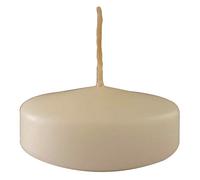 Lot de 28 bougies flottantes - Diamètre 5 cm - 5,5 heures de durée - Couleur ivoire - Cereria Di Giorgio