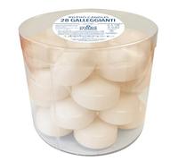 Lot de 28 bougies flottantes - Diamètre 5 cm - 5,5 heures de durée - Couleur poudre - Cereria Di Giorgio