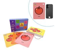 Lot de 28 cartes flash numérotées pour tout-petits, mots à vue avec images pour tout-petits, activités d'apprentissage de la maternelle pour enfants, 28 pièces avec anneau (chiffre)