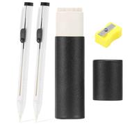 Lot de 28 craies de couture blanches - 2 craies de coupe - 25 mines - 1 taille-crayon - Stylo à coudre avec boîtier - 1 porte-mine - Marquages clairs à coudre (28 pièces)