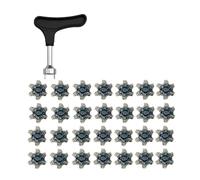 Lot de 28 crampons de golf en plastique antidérapants antidérapants à rotation rapide Crampons de rechange pour l'entraînement dans des conditions humides