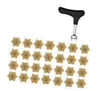 Lot de 28 crampons de golf en plastique antidérapants antidérapants à rotation rapide Crampons de rechange pour l'entraînement dans des conditions humides