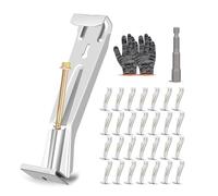 Lot de 28 crochets de gouttière portables et robustes de 12,7 cm avec vis pour l'entretien de gouttière K Styles - Outil de gestion de propriété