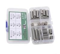 Lot de 28 écrous de connexion M6 en acier inoxydable de qualité 304 pour une fixation fiable dans un montage et un réglage intérieur extérieur