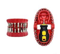 Lot de 28 embouts de tournevis avec clés à cliquet cruciformes à fente Phillip Star en acier au chrome vanadium (sans clé)